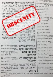 Obscenity - Lot and his daughters Genesis Chap 19 31-35
